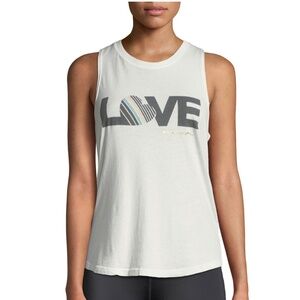 Spiritual Gangster Love Muscle Tank in Cream - NWT Size Medium